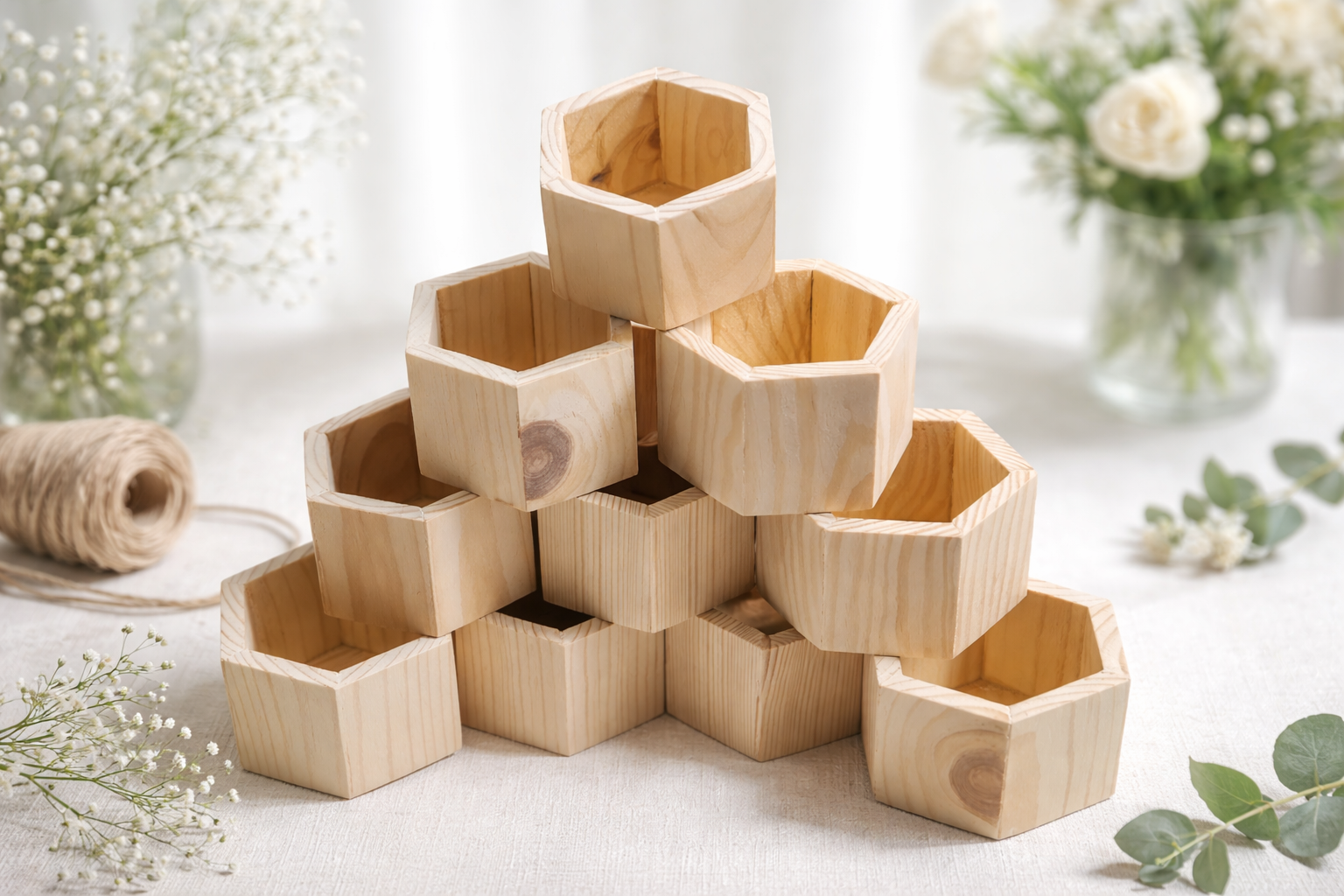 Дерев'яні кашпо