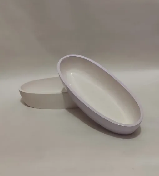 Елегантне гіпсове кашпо лодочка