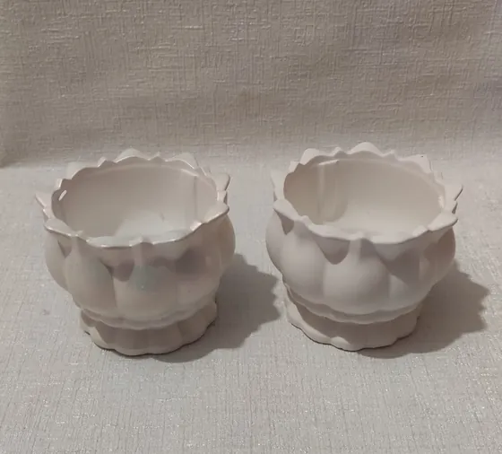 Елегантне гіпсове кашпо