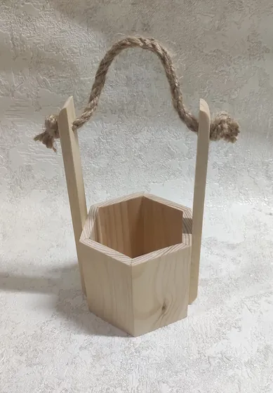 Міні-кашпо шестигранне