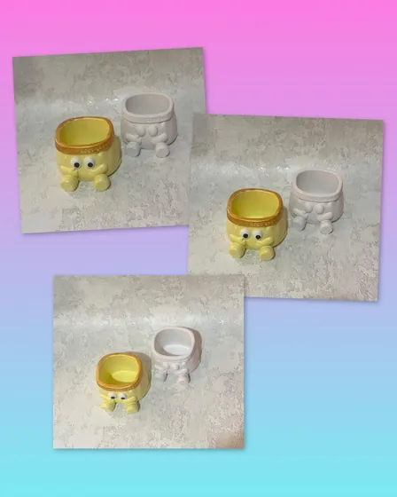 Креативні гіпсові кашпо