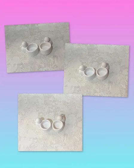 Гіпсові кашпо з фігурками