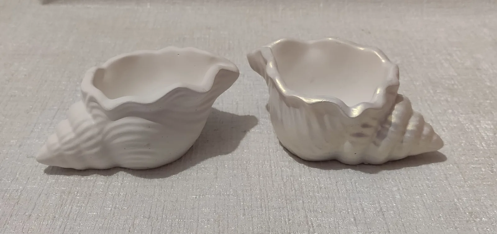 Гіпсове кашпо у формі раковини