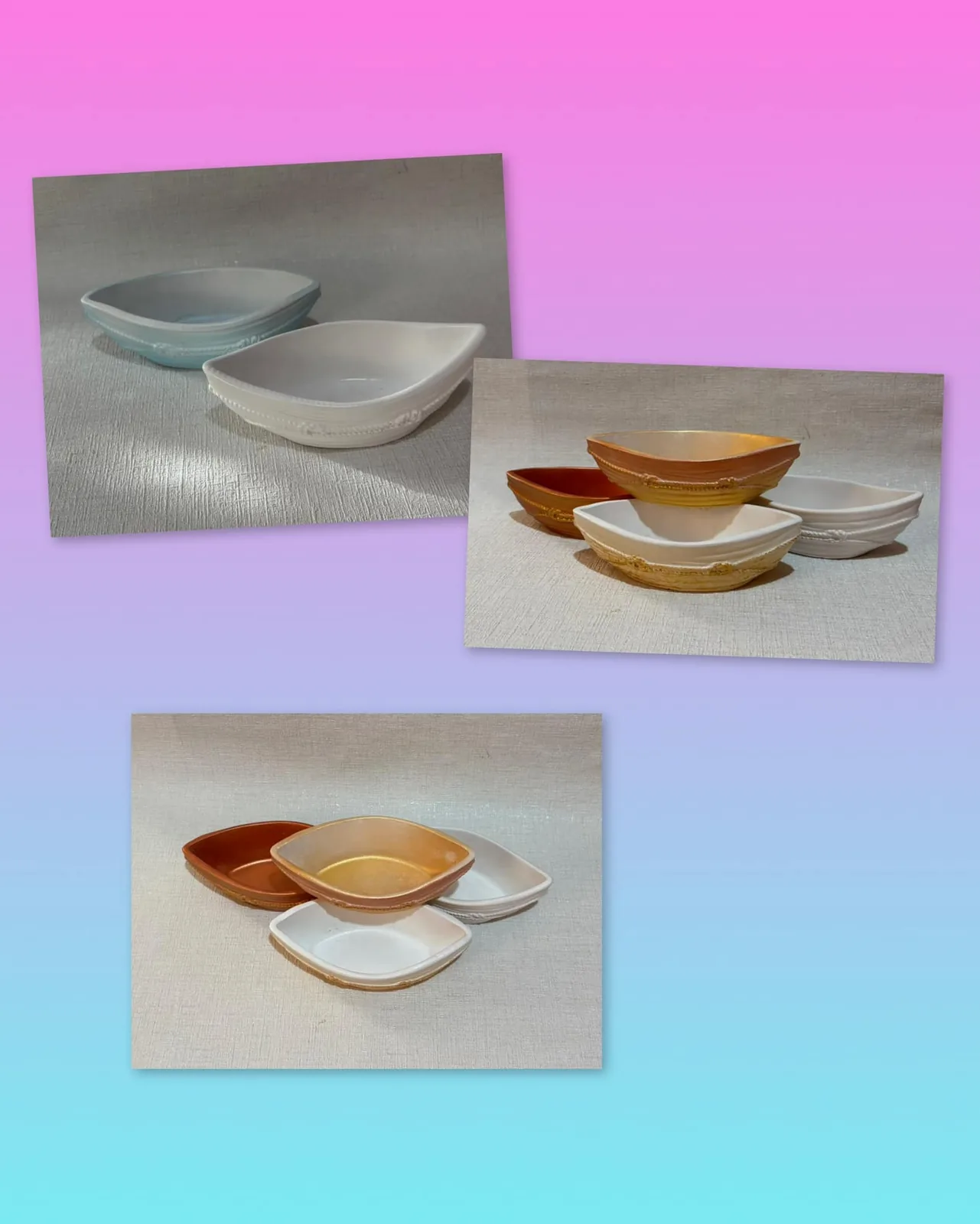 Гіпсове кашпо «Лодочка»