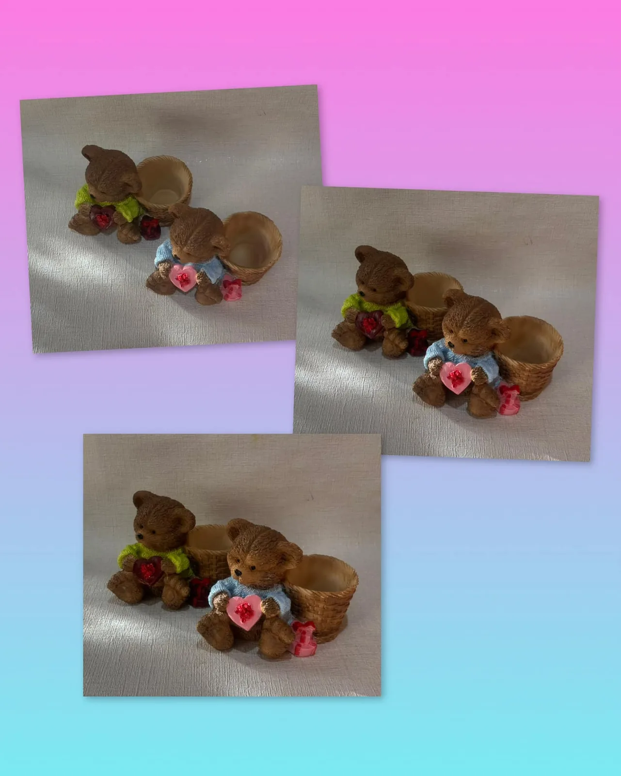 Гіпсове кашпо «Ведмідь»